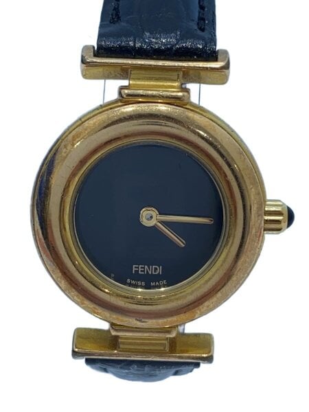FENDI(フェンディ) / クォーツ腕時計/アナログ/レザー/BLK/BLK/320L 