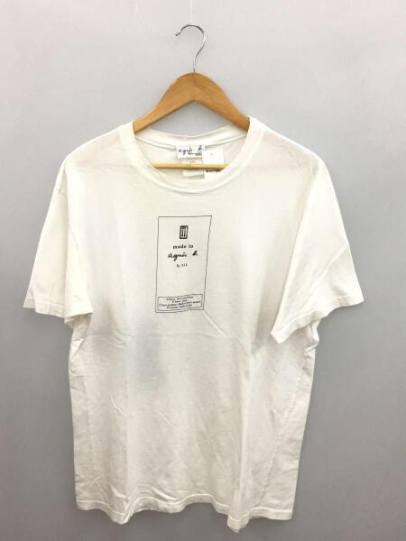 agnes b.(アニエスベー) / MADE IN FRANCE/Tシャツ/XXL/コットン/WHT 