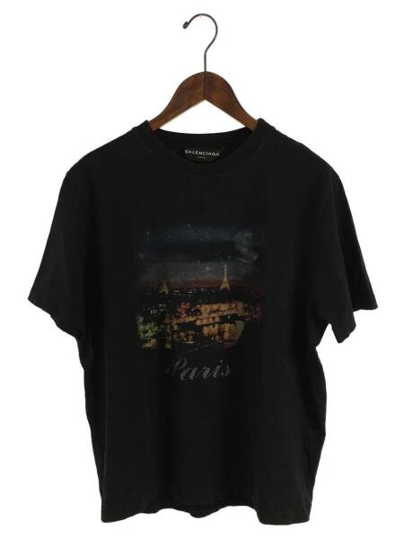 BALENCIAGA(バレンシアガ) / 17SS/Paris Tee/Tシャツ/XL/コットン/BLK 