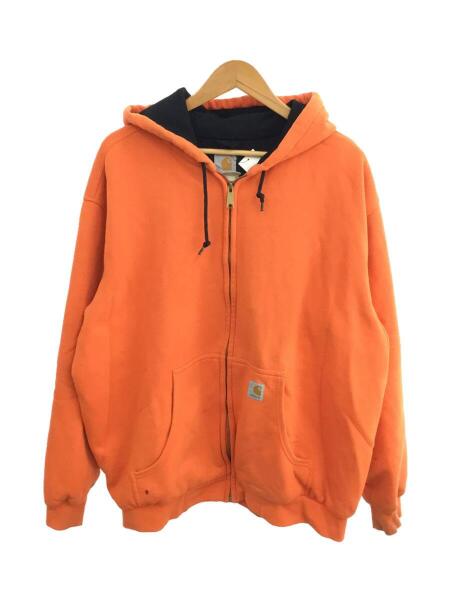 Carhartt(カーハート) / ジップパーカー/XL/コットン/ORN/J149/シミ