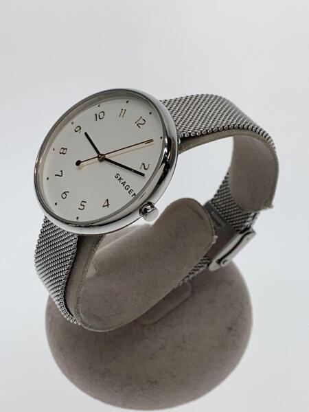 SKAGEN◆クォーツ腕時計/アナログ/ステンレス/PNK/GLD/SS/SKW2046 SKAGEN◇クォーツ腕時計&frasl;アナログ&frasl;ステンレス&frasl;BLK&frasl;BLK（SKAGEN