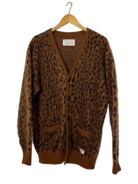 WACKO MARIA(ワコマリア) / LEOPARD MOHAIR CARDIGAN/L/モヘア/BRW 