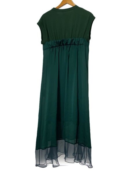 sacai / ノースリーブワンピース/4/ポリエステル/BLK/無地/23-06562 sacai(サカイ) / ノースリーブワンピース/4/ポリエステル/GRN/無地/23