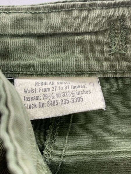 US.ARMY(ユーエスアーミー) / 60s/ジャングルファティーグパンツ