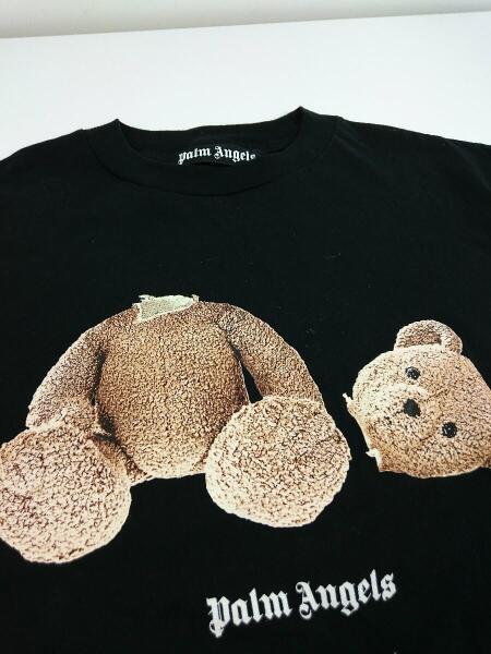 Palm Angels / 20SS/ベアーTシャツ/Tシャツ/L/コットン/ブラク/PMAA001E20JER003 Palm Angels(パームエンジェルス) / 20SS/ベアープリントTシャツ/M