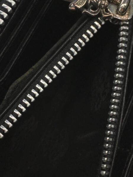 CHROME HEARTS(クロムハーツ) / 長財布/レザー/BLK/メンズ/ラウンド