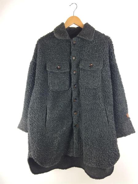 ichi(イチ) / ボアコート/YG180543/コート/--/ウール/GRY/無地 | 古着 
