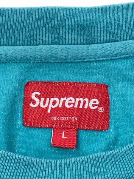 Supreme(シュプリーム) / 長袖Tシャツ/ロンT/裾刺繍/L/コットン/GRN/穴 