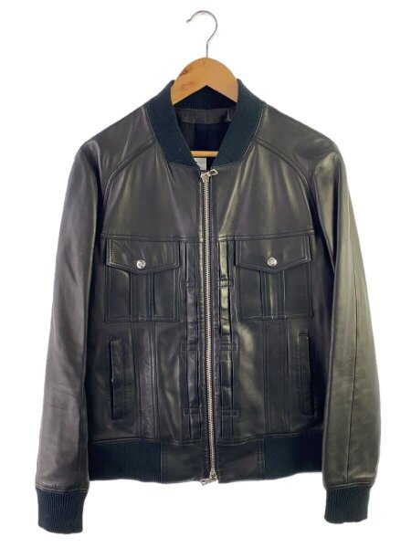 Vintage archive balmain 短丈 A2 レザージャケット BALMAIN(バルマン) / レザージャケット・ブルゾン/48/羊革/BLK