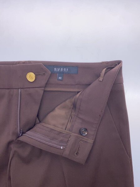 GUCCI / スラックスパンツ/40/ウール/BRW/無地/212882 GUCCI(グッチ) / スラックスパンツ/40/ウール/BRW/無地/212882 | 古着