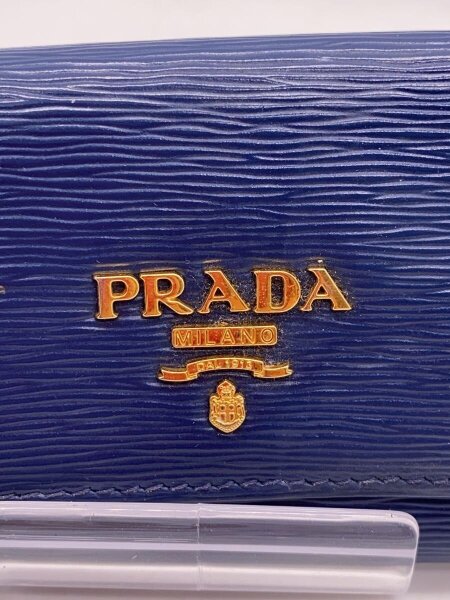 PRADA(プラダ) / キーケース/レザー/NVY/メンズ/サフィアーノ/レ/汚れ