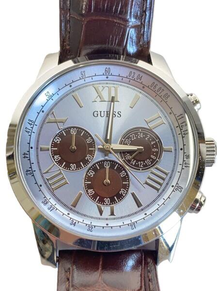 GUESS(ゲス) / クォーツ腕時計/アナログ/ラバー/BRW/W0380G6 | 中古品 