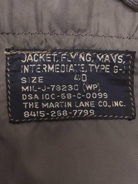 US.NAVY(ユーエスネイビー) / 68年製/G-1 FLIGHT JACKET/THE MARTIN