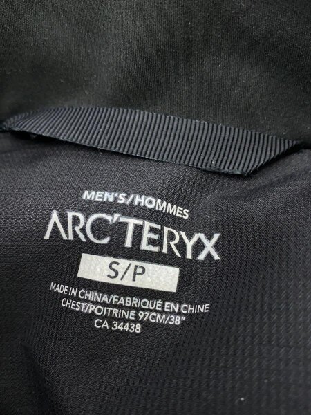 ARC'TERYX(アークテリクス) / ダウンジャケット/S/ゴアテックス/BLK