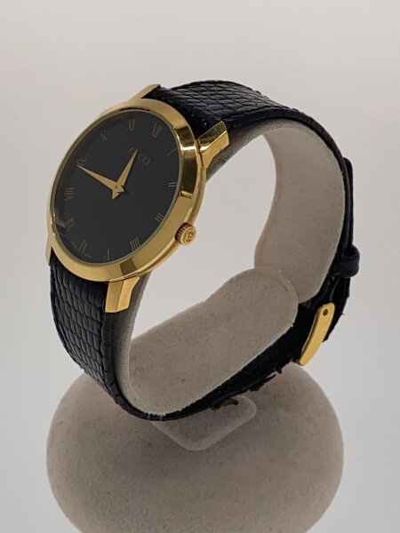 GUCCI(グッチ) / クォーツ腕時計/アナログ/レザー/BLK/BLK/2200M 