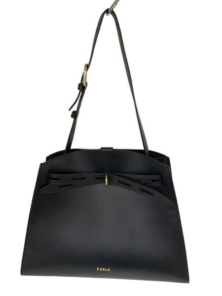 FURLA(フルラ) / マルゲリータM/トートバッグ/レザー/BLK/無地 | 中古 