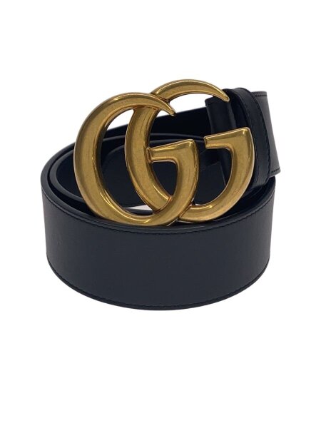 未使用級✨グッチ　 GUCCI レザーベルトマーモント GG ブラック　メンズ GUCCI(グッチ) / GGマーモント/ベルト/レザー/ブラック/メンズ/グッチ