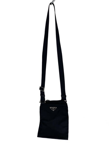 PRADA(プラダ) / サコッシュ/ショルダーバッグ/ナイロン/BLK/無地/三角