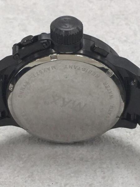 MAX(マックス) / クォーツ腕時計/アナログ/ステンレス/BLK/BLK/MAX557  