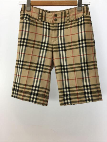 バーバリーブルーレーベル　ハーフ　パンツ　36 ウール　モヘヤ バーバリーブルーレーベルハーフパンツ36 ウールモヘヤ