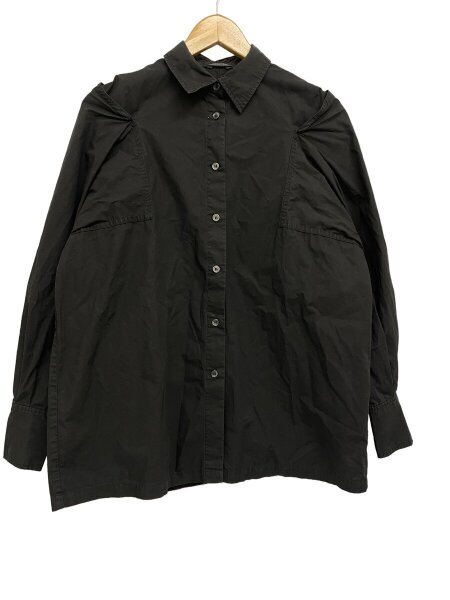 CLANE クラネ ブラウス S 黒 【古着】【中古】【送料無料】 中古・古着通販】CLANE (クラネ) フリルブラウス ブラック サイズ:2