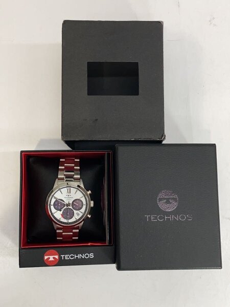 TECHNOS / 腕時計/デジタル/WHT/SLV/t4b17 TECHNOS(テクノス) / 腕時計/デジタル/WHT/SLV/t4b17 | 中古品の販売