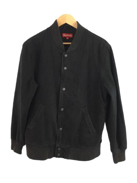 Supreme(シュプリーム) / スタジャン/M/コットン/BLK/無地/Denim Twill 