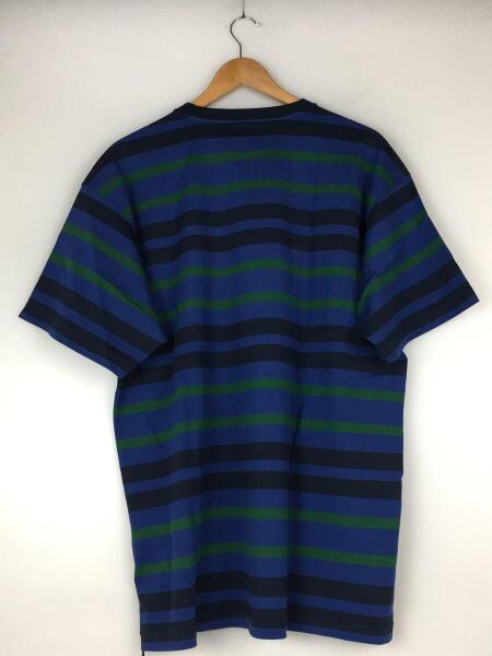 WTAPS(ダブルタップス) / Tシャツ/3/コットン/ブルー/ボーダー/JAM 01 