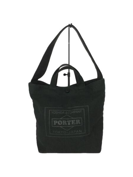 PORTER(ポーター) / トートバッグ/キャンバス/ブラック/プリント 