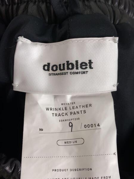 doublet(ダブレット) / 23AW/レザーパンツ/M/レザー/ブラック 
