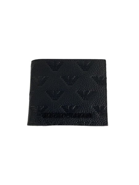 EMPORIO ARMANI(エンポリオアルマーニ) / 2つ折り財布/レザー/ブラック 