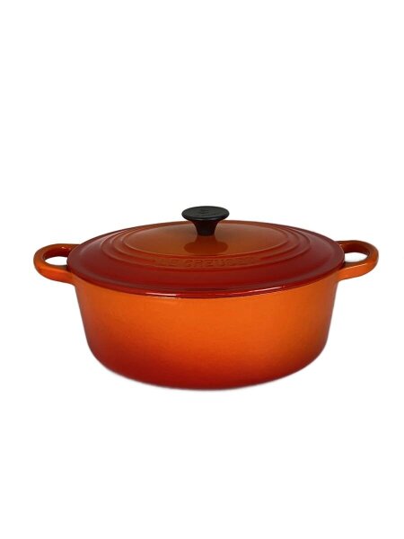 LE CREUSET(ルクルーゼ) / オーバル/両手鍋/サイズ:25cm/32L/オレンジ