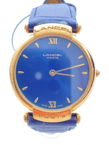 LANCEL(ランセル) / クォーツ腕時計/アナログ/レザー/黒/黒 | 中古品の 