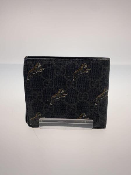 GUCCI(グッチ) / 2ツ折サイフ_GGスプリーム_タイガープリント/PVC/BLK 
