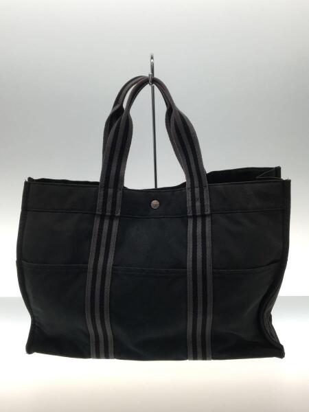 HERMES(エルメス) / トートバッグ/キャンバス/GRY/無地/エールラインGM 
