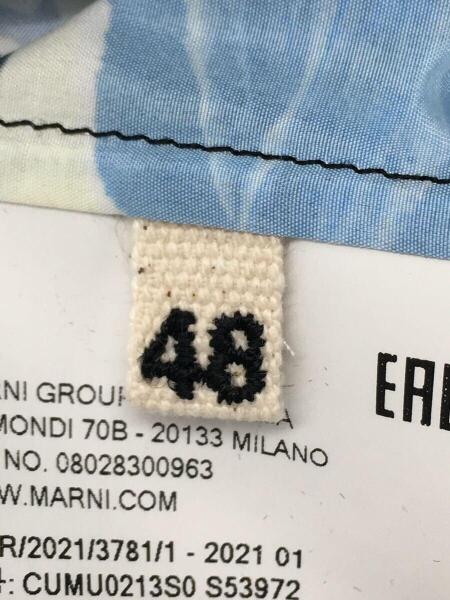 MARNI / 21SS/半袖シャツ/48/ポリエステル/BLU/総柄/CUMU0213S0 S53972// MARNI([イリョウ/フクショク]マルニ) / 21ss/半袖シャツ/48/BLU/総柄