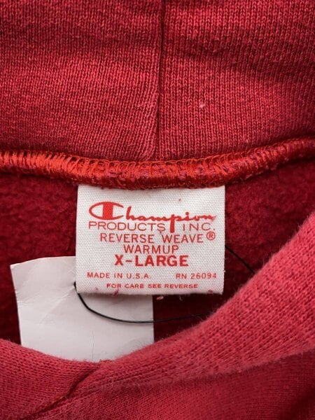 Champion(チャンピオン) / REVERSE WEAVE/USA製/赤タグ復刻/XL 