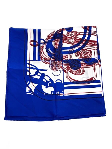 HERMES(エルメス) / brides de gala/カレ70/スカーフ/シルク/BLU/総柄