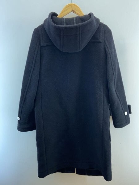 HYKE(ハイク) / 白トグル/ダッフルコート/2/ウール/BLK/無地 | 古着の