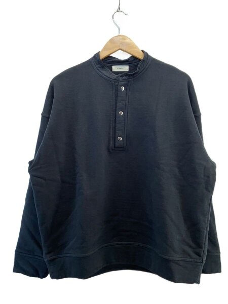alvana(アルヴァナ) / MASSIVE HENLEY NECK SWEAT/2/コットン/BLK/無地 