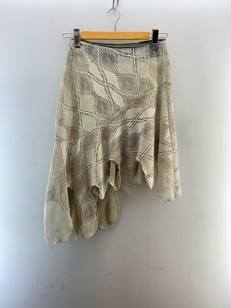 レディース PERVERZE Knit Lace Jagged hem Skirt