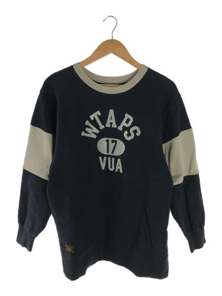 WTAPS(ダブルタップス) / スウェット/M/コットン/ネイビー/171ATDT 