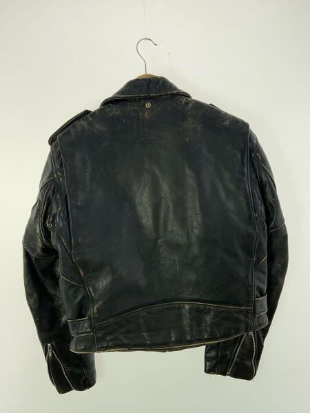 Schott NYC Perfecto ブラック レザーライダースジャケット Schott NYC Perfecto レザージャケット 42 ショット