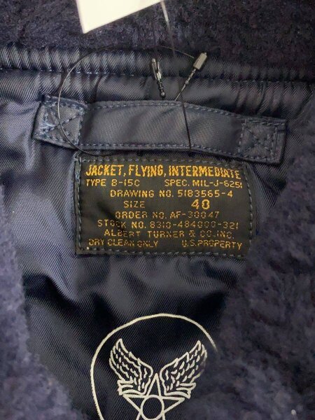 TOYs McCOY(トイズマッコイ) / フライトジャケット/40/--/NVY/TMJ1821