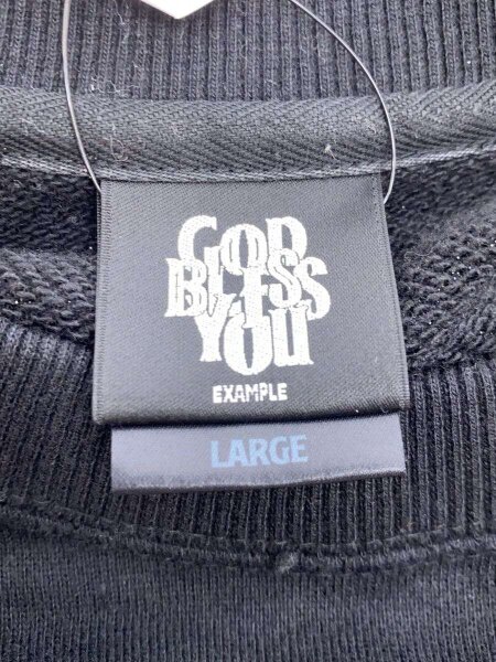 GOD BLESS YOU(ゴッドブレスユー) / スウェット/L/コットン/BLK | 古着 