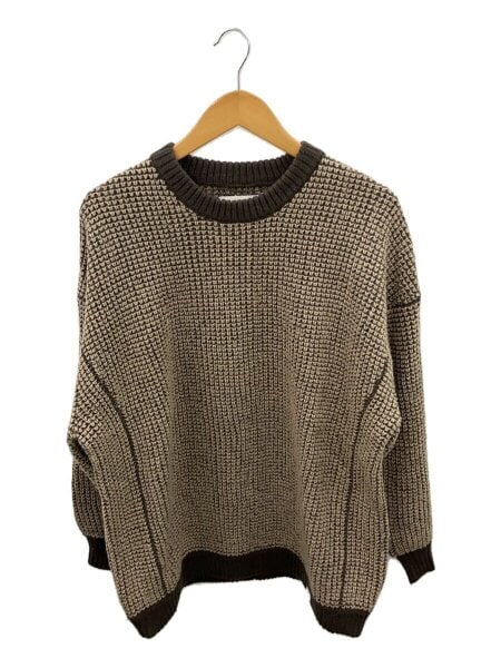 EVISEN WAFFLE MOHAIR CREWNECK