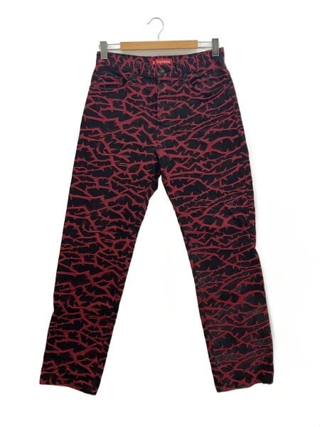 Supreme(シュプリーム) / 18AW/Thorn jeans/ボトム/34/コットン/RED 