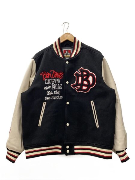 BEN DAVIS(ベンデイビス) / スタジャン/L/ウール/BLK | 古着の販売 