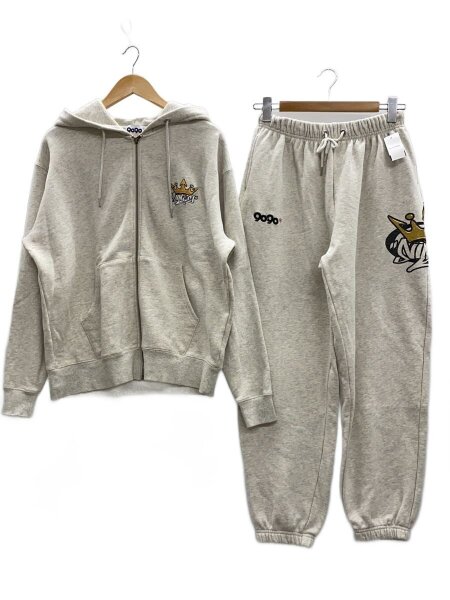 9090(ナインティナインティ) / セットアップ/M/コットン/GRY/無地 