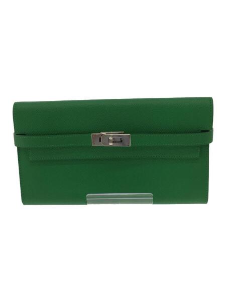 HERMES(エルメス) / ケリーウォレット/レザー/グリーン/無地 | 中古品 
